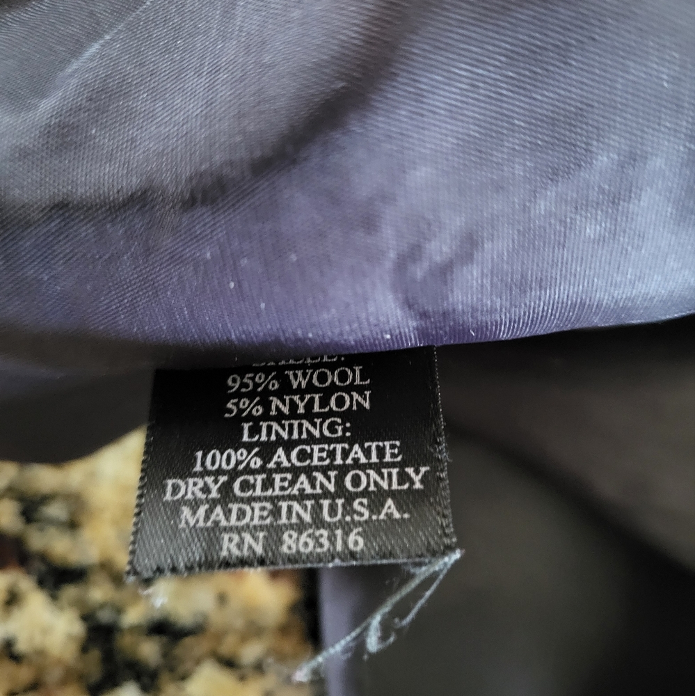 119. Finity Studio Wool Blend Zip Up Jacket - Size 8 - Picture 5 of 5
